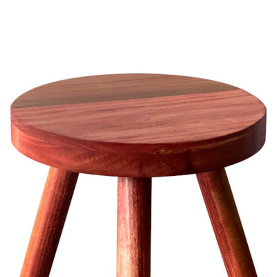 Table d'appoint moderne en bois franc massif fabriquée à la main
