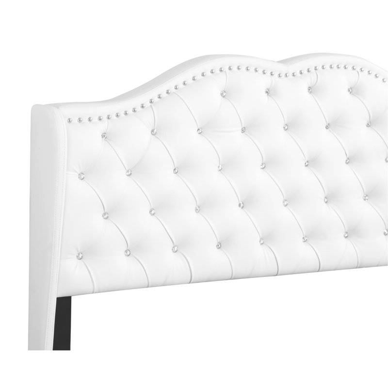 Stylish Transitional Full Bed In White