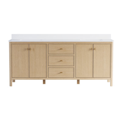 Meuble-lavabo double 80 po Kingsley