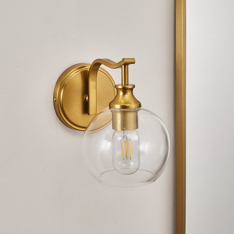 Luminaire de salle de bain Modern, Or brossé, 1