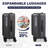 Luggage,With Front Opening,TSA Approved Lock,Hardshell Suitcase