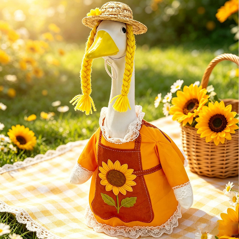 Tasse en verre Porch Breeze Sunflower Clothes 23 pouces