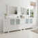 Boyette 108'' Double Bathroom Vanity with Ceramic Top with Mirror