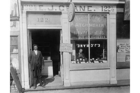 « africain american watchmaker store », reproduction de photo