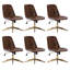 Chaise de bureau en cuir à hauteur ajustable 23 po avec dossier matelassé Mariello-103555123-103555124
