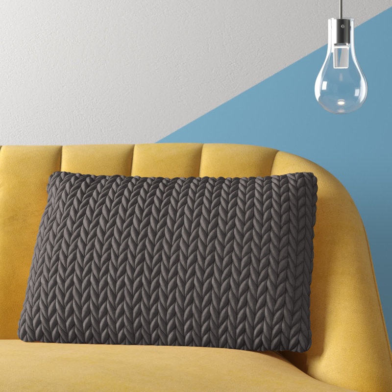 Groman Square Pillow Cover & Insert, Royal Blue, 14"x 20"