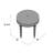 Anicka 18.5 in. Seat Height Round Upholstered and Solid Wood Traditional Vanity Stool-23608848-116467474