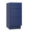 Armoire de salle de bain autoportante Shaker de 15 po avec 3 tiroirs Colton, sans comptoir, prête à assembler, bleu-95216816