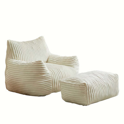 Canapé ergonomique en suède à 5 zones avec repose-pieds - livraison en boîte compacte
