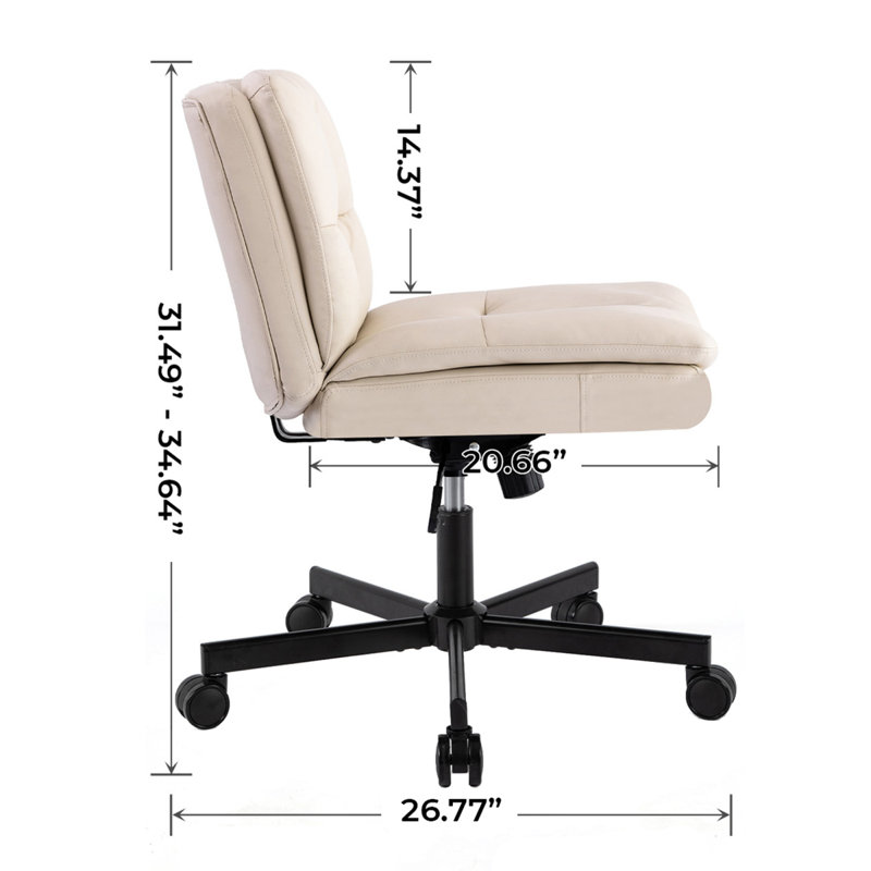 Chaise de bureau pivotante de grande taille