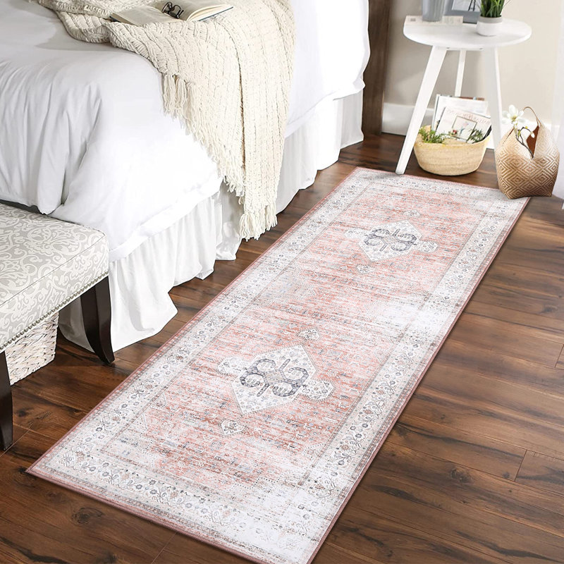 Tapis Tusha avec envers antidérapant, Tapis de couloir 2 pi x 6 pi