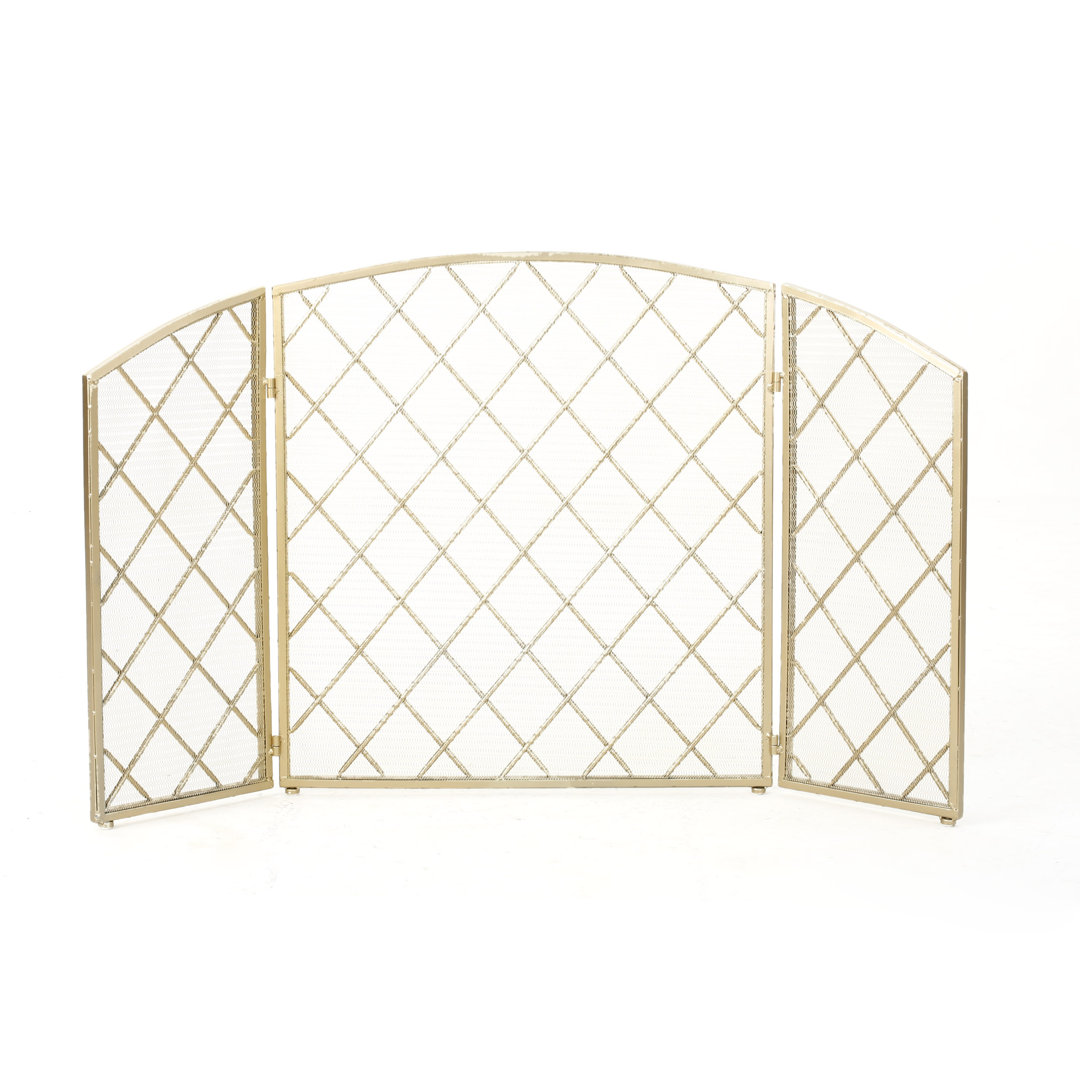 Schumacher Iron Fireplace Screen Winston Porter