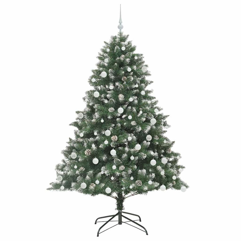 Artificial Christmas Tree with Stand, 5.91' H, White