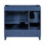 Armoire de salle de bain bleue 36 po, fonctionnelle et élégante