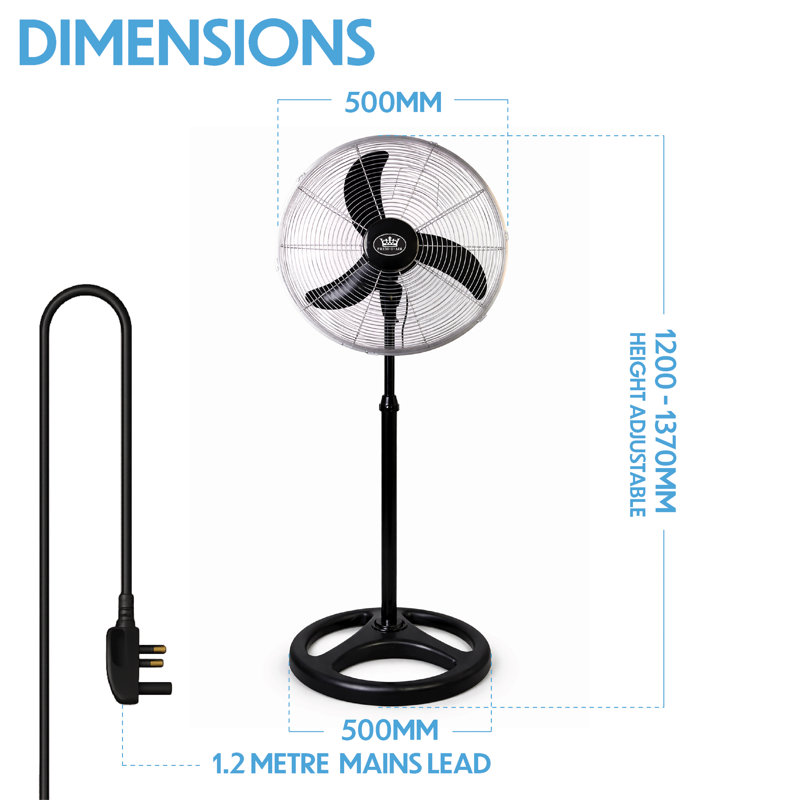 18" HV High Velocity STAND FAN