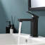 Robinet de salle de bain, robinet brossé pour lavabo de salle de bain, robinet de salle de bain monotrou moderne-110712748