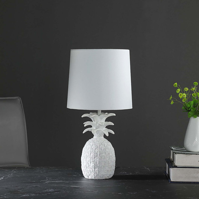 Lampe de table 17 "In Tropical Heahea Pineapple, Blanc