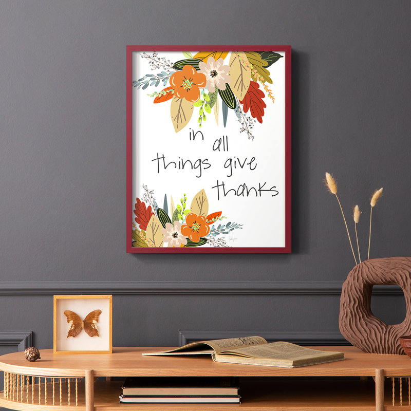Illustrated Impressions I Framed Print - Solid Wood, Red, 10" H x 8" W
