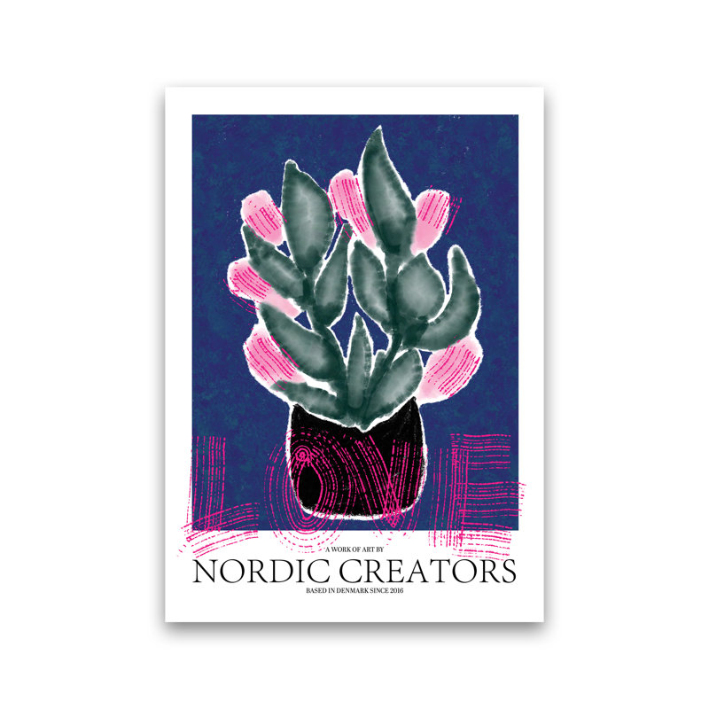 Flowers Love - Print, 29.7cm H x 21cm W x 1cm D, No Framed