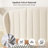 54" Velvet Scroll Wingback Queen Sleigh Bed Frame with Vintage Walnut Legs, No Box Spring Needed, Cream-253526930-253526931