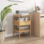 40cm W Bamboo / Rattan Bedside Table