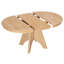 Table de salle à manger extensible vintage pour 4-6, table de cuisine rustique de 42 à 58 pouces avec finition patinée et pieds croisés robustes-1562831351