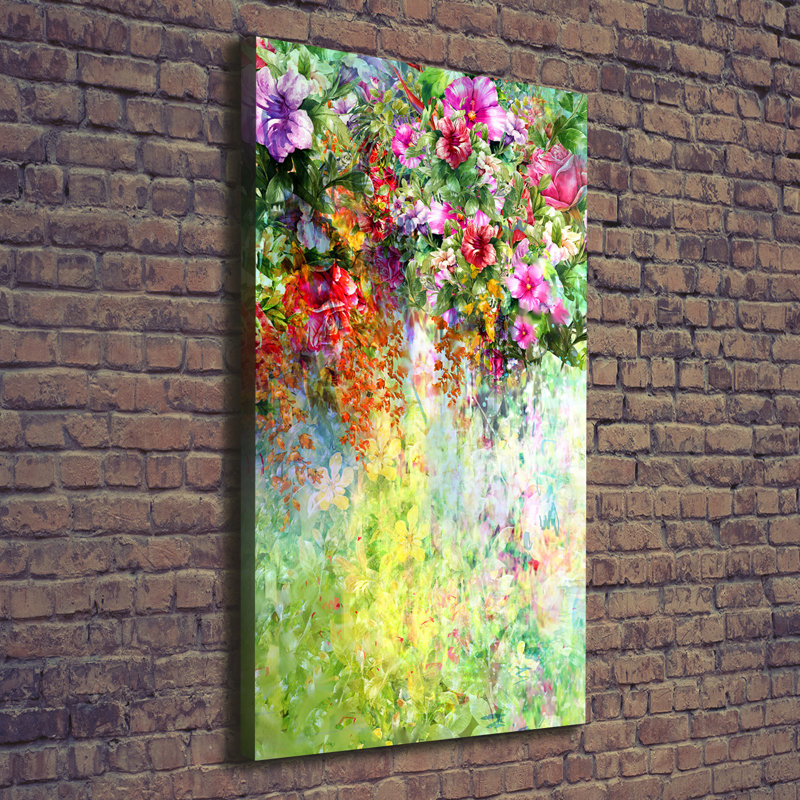 Colourful Flowers - Wrapped Canvas Art Prints