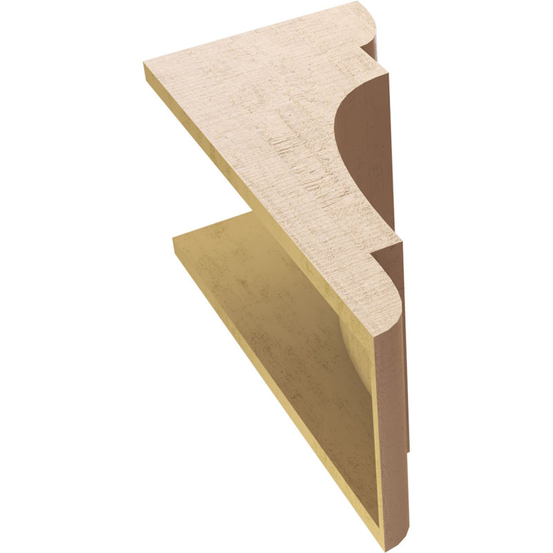 New Brighton cèdre brut grain de bois TimberThane Corbel, apprêté brun clair, H 22 po x l 11 po x P 11 po