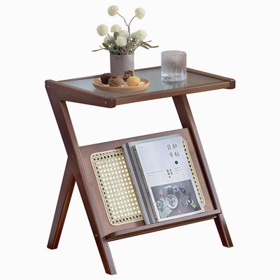 Rattan Nightstand Side Table (Only Including Table)