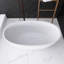 55 po X 30,7 po Baignoire de trempage autoportante à surface solide-109691204