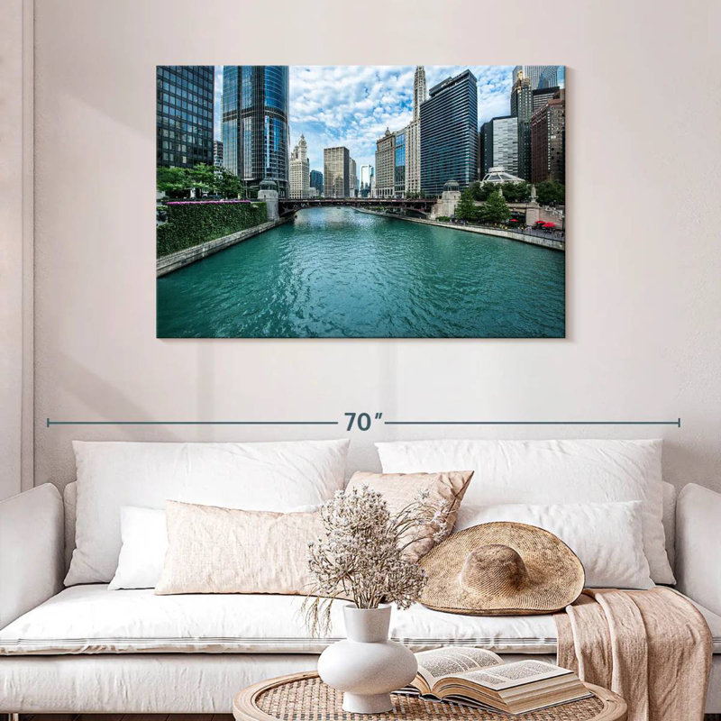 Sireci Chicago River View, 30" H x 45" W
