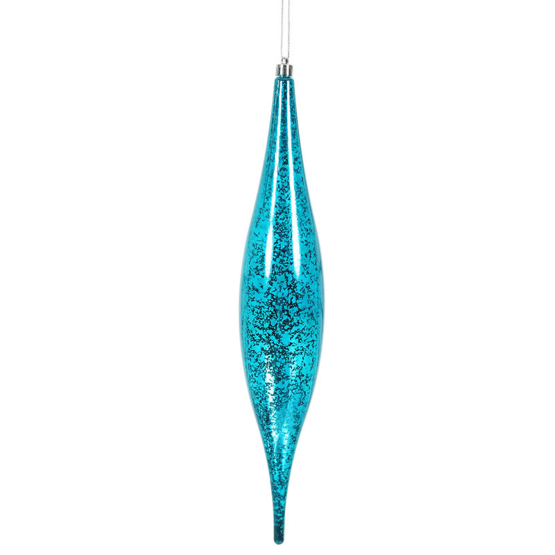 Ornement de Noël 13 "Mercury Rain Drop, Turquoise