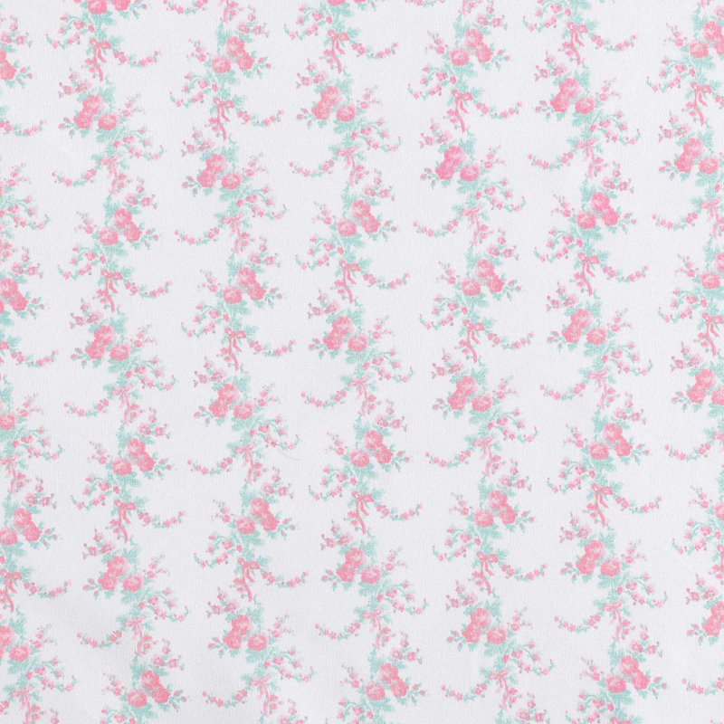 Ensemble de draps Betsey Johnson, Ensemble de draps pour lit double avec quatre taie, Bouquet retombant rose
