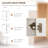White  Kitchen Storage with 6 Doors, 2 Drawers and 3-Level Adjustable Shelves Kitchen Buffet
