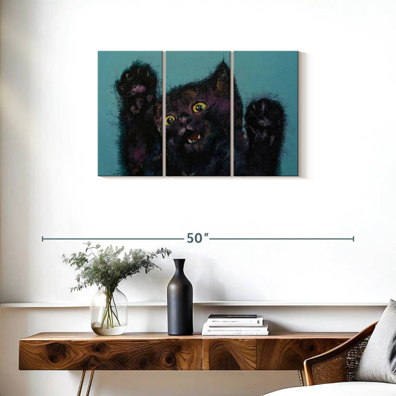 Brampt Ninja Kitten, 42" H x 65" W