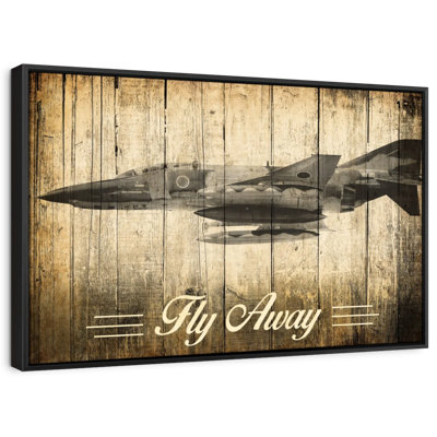 Impression sur toile Kyrianna Rustic F-4 Phantom