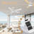 52" 5-Blade Modern Wood Ceiling Fan with Light Kit and Remote Control, 6-Speed, Quiet DC Motor, Indoor/Outdoor-2129010495