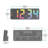 Gradient Digital Electric Tabletop Clock with Alarm Black