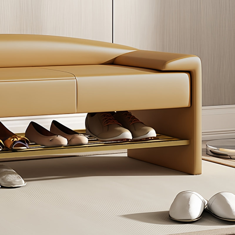 Banc de fin de lit Elegant Light Luxury, Orange