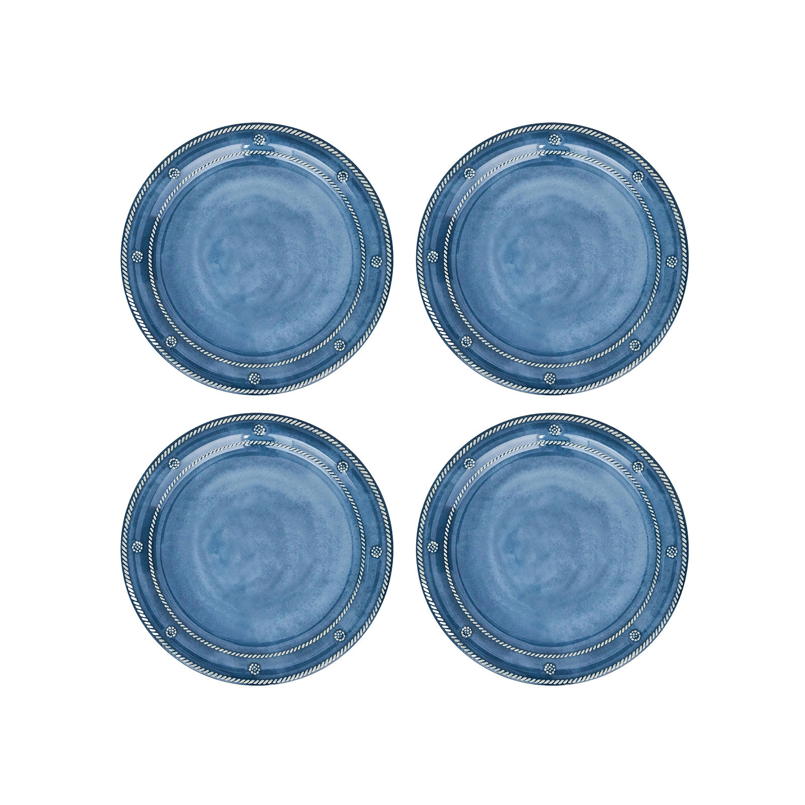 Berry & Thread Melamine Dinner Plate, Ocean