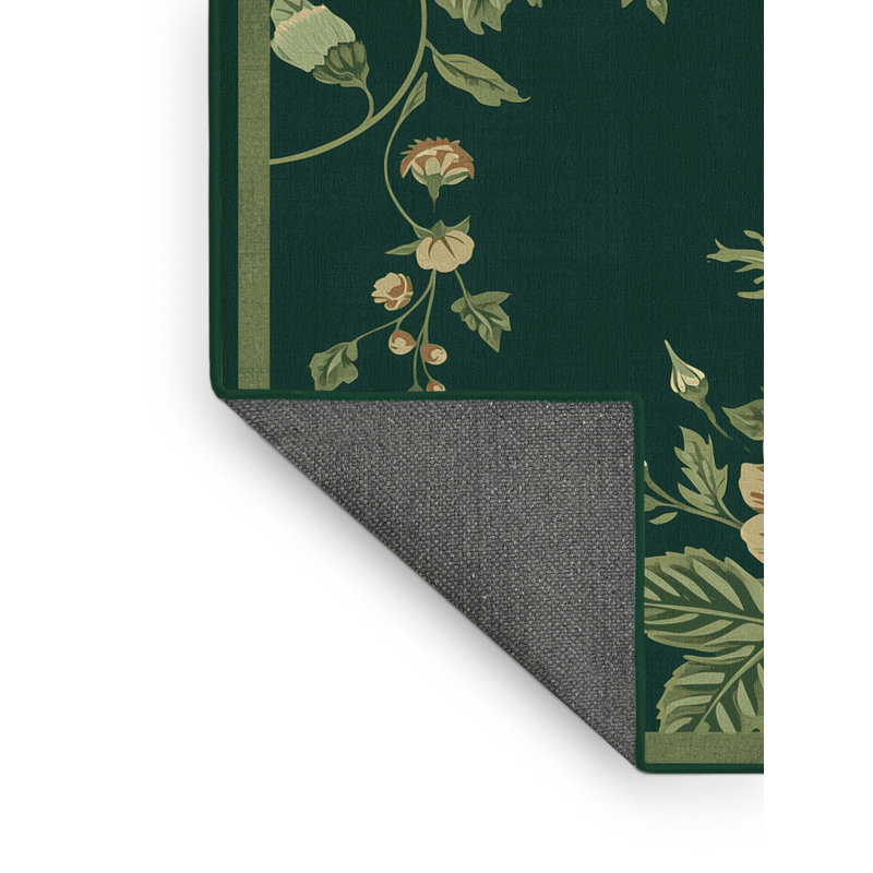 Tapis floral doux et moelleux Eiler, 2 x 5
