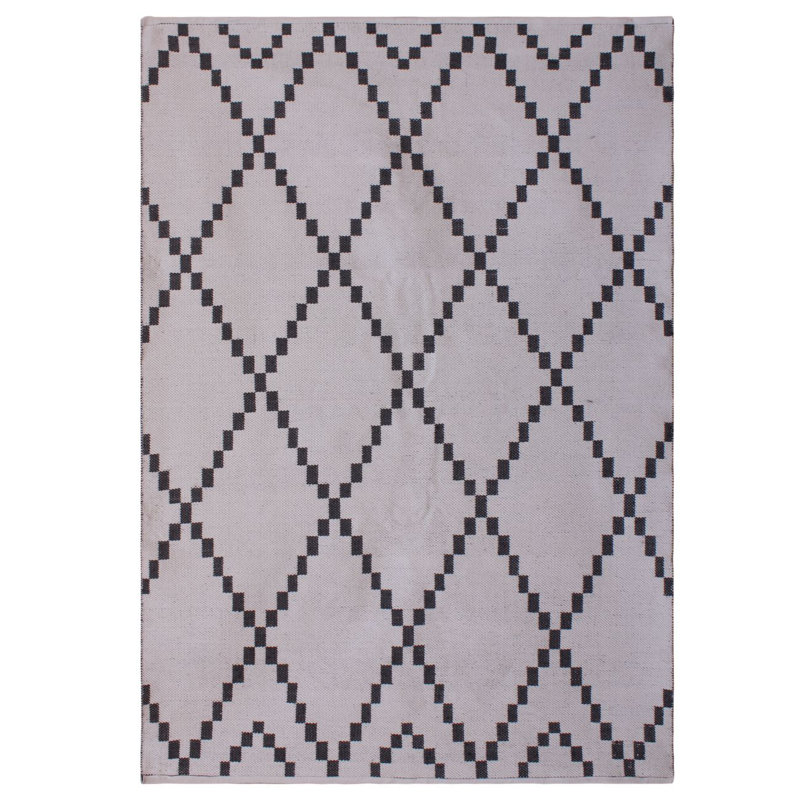 Aimien Rectangle 33.02 cm x 35.56 cm Chevron Hand Woven Area Rug