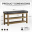 Banc de rangement rembourré pour chaussures en similicuir Hahnville-540808377-563548476