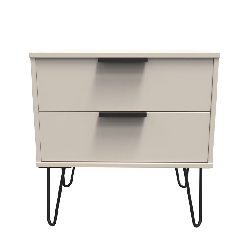 Turah 2 Drawer Midi Chest (Ready Assembled), Kashmir Matt