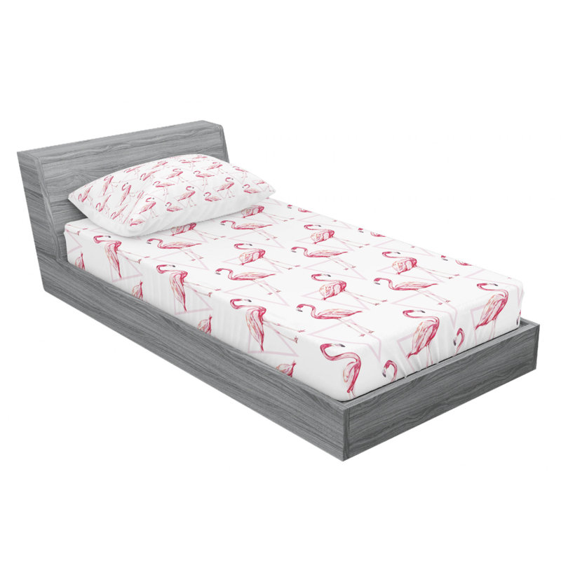 Microfiber Fitted Sheet, Twin Fitted Sheet with 1 Pillowcase