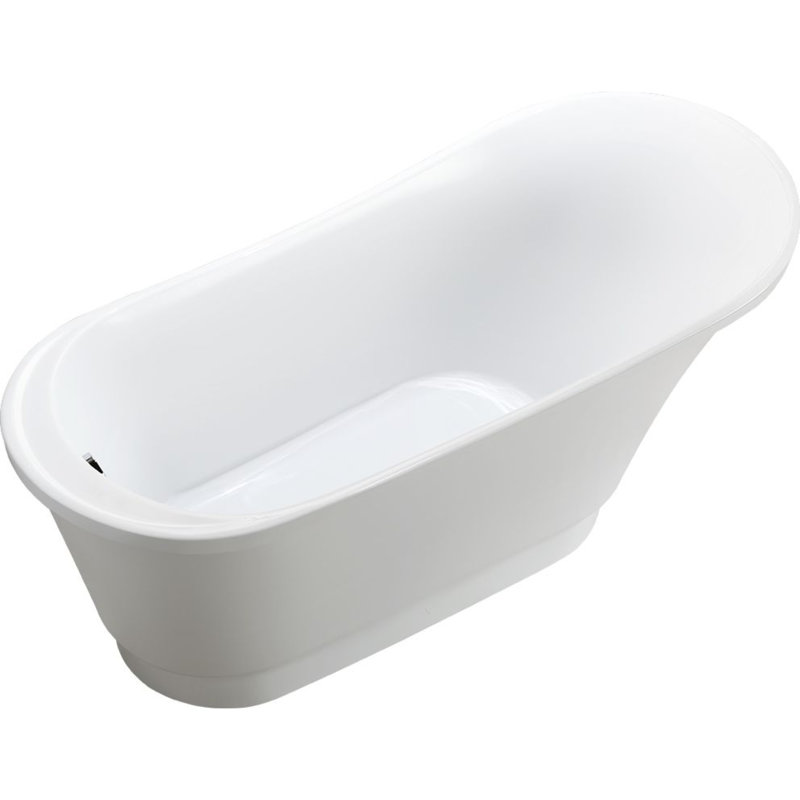 67" L x 31" W Freestanding Soaking Bathtub