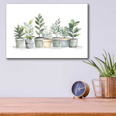 'Garden In Pots' by Svetlana Aleynikova Acrylic Glass Wall Art