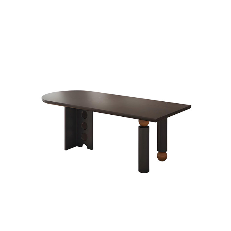 Creative solid wood dining table, 29.52"H x 62.99"L x 31.49"W