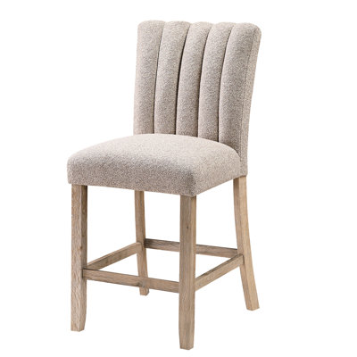 Salle à manger de 2 chaises d'appoint modernes beige massif, rembourrage en mousse, fabrication en bois d'hévéa, profondeur de 19,5 po, largeur de 24,82 po, hauteur de 39,59 po pour la pièce, structure, 19,5 po x 24,82 po