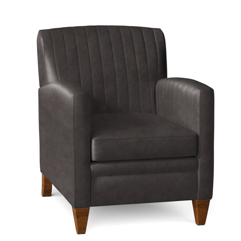 Barnabus Leather Club Chair, New Classiques, Aline Fumo Genuine Leather